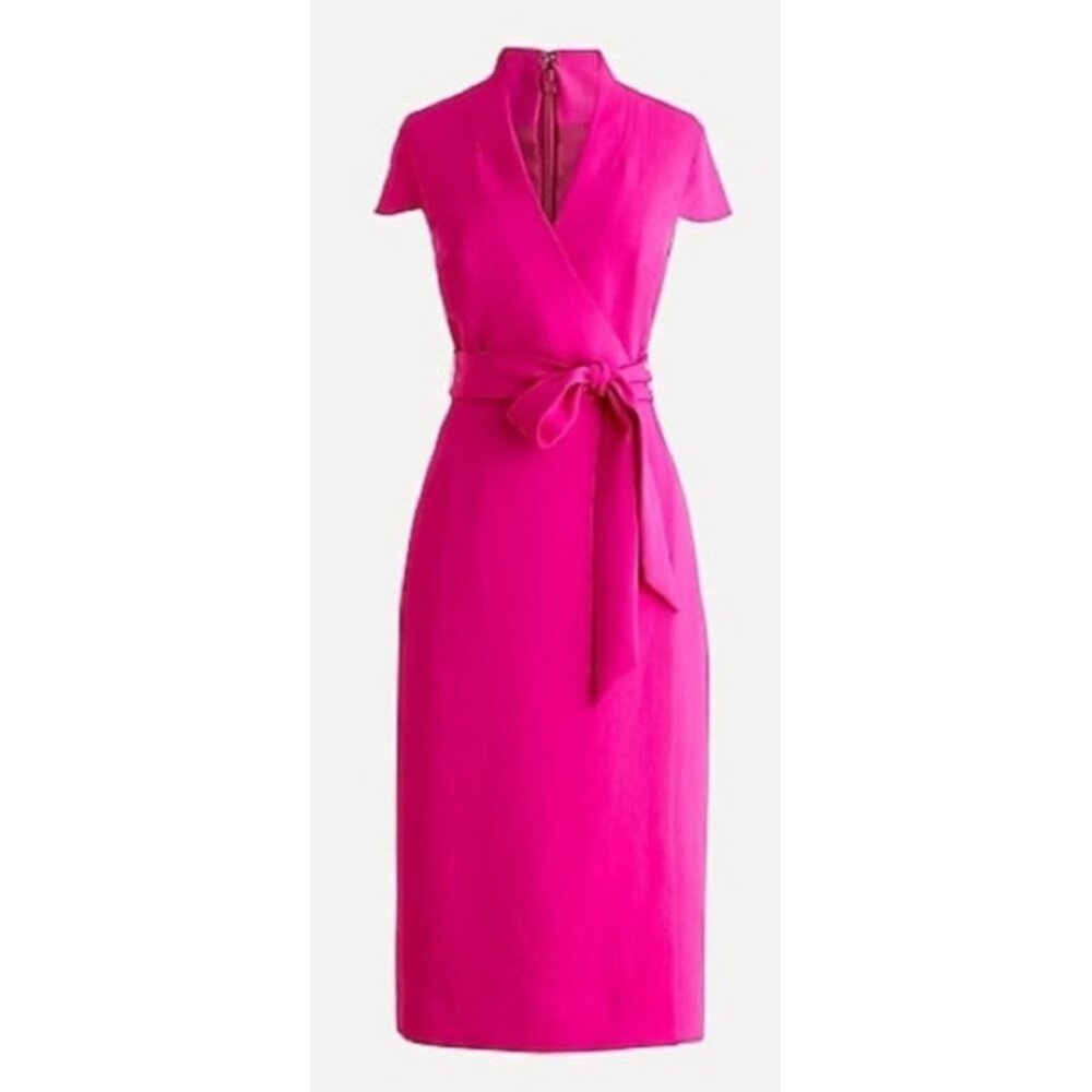 J. Crew Pink Midi Dress
